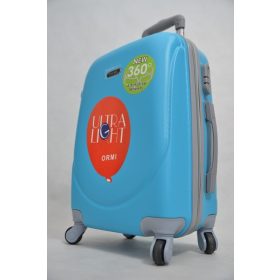 Solaris kék bőrönd közepes 62 cm 4 kerekű ABS