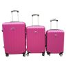 Szárcsa pink bőrönd szett 3 részes ABS számzáras