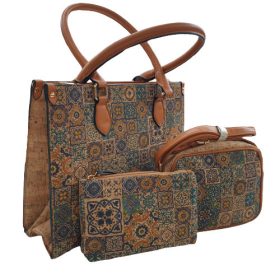   Talent női kézitáska irattáska parafa 3 db-os táska szett