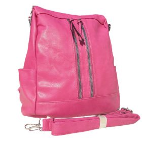 Trendy pink női hátizsák többfunkciós divattáska