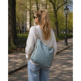 Vendor kék női válltáska nagyméretű