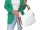 Virtual fehér női válltáska nagyméretű női táska