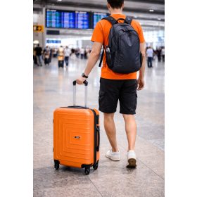   Xema Wizzair kabin bőrönd 55 x 40 x 20 cm narancssárga műanyag bőrönd