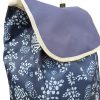 Keszeg aluvázas gurulós bevásárló táska kék