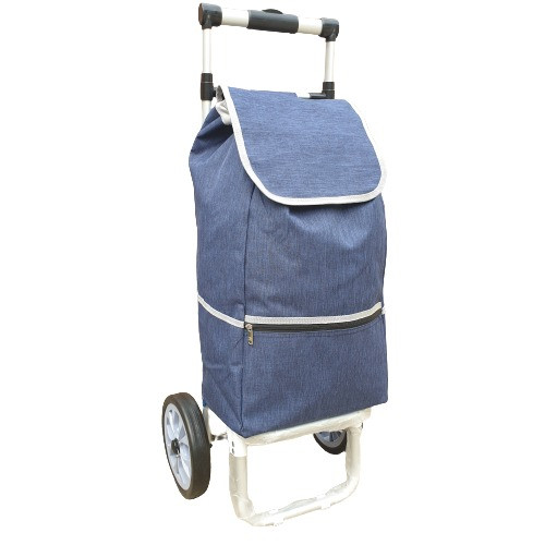 Plumage gurulós bevásárló táska aluvázas kék