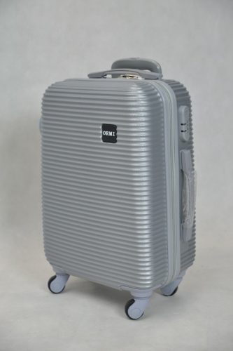 Zoey ezüst bőrönd L-es nagyméretű Spinner ABS